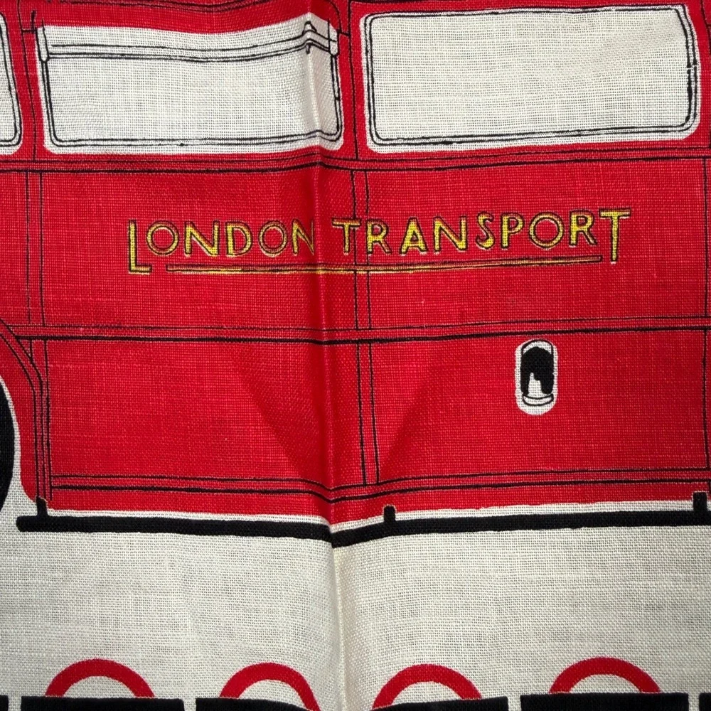 VTG Ulster Pure Irish‎ Linen London Routemaster Bus Tea Towel Design Centre